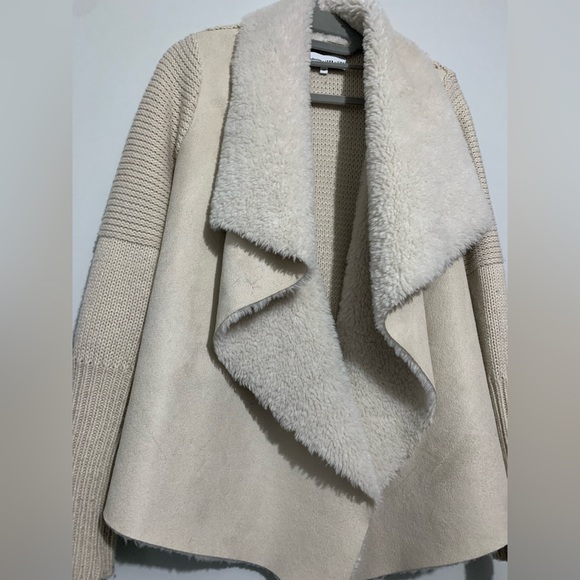 SUEDE KNIT CARDIGAN - Picture 3 of 4